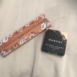 Morphe highlight & butter London eyeshadow pallet